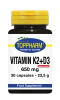Vitamin K2 + D3 - 650 mg